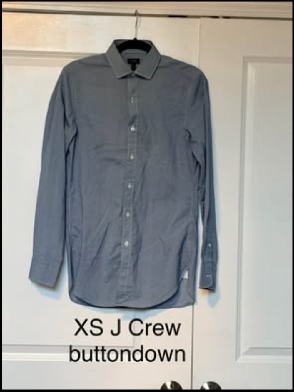 J. Crew Men's Gray Long-Sleeve Button-Down Shirt